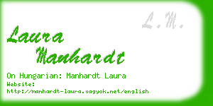 laura manhardt business card